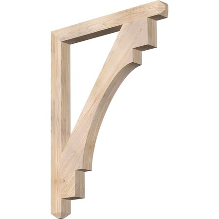 Ekena Millwork Merced Craftsman Smooth Bracket, Douglas Fir, 3 1/2"W x 36"D x 48"H BKT04X36X48MRC04SDF